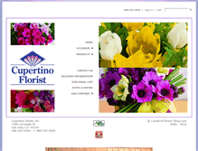Tablet Screenshot of cupertinoflorist.com